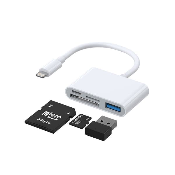 Joyroom Lightning Multi-hubb med minneskort och USB-ingång