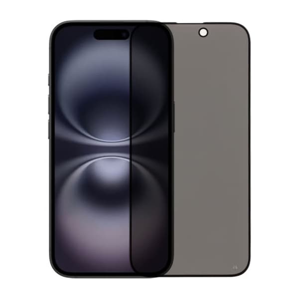 Skärmskydd iPhone 15 - Privacy 3D Härdat Glas (miljö)