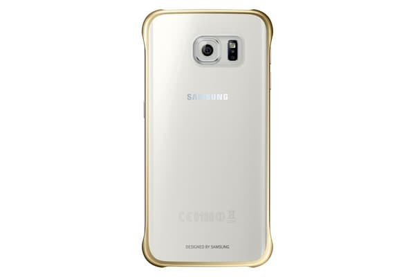Samsung Clear Cover EF-QG925B - Bagcover til mobiltelefon - Guld - til Galaxy S6 edge