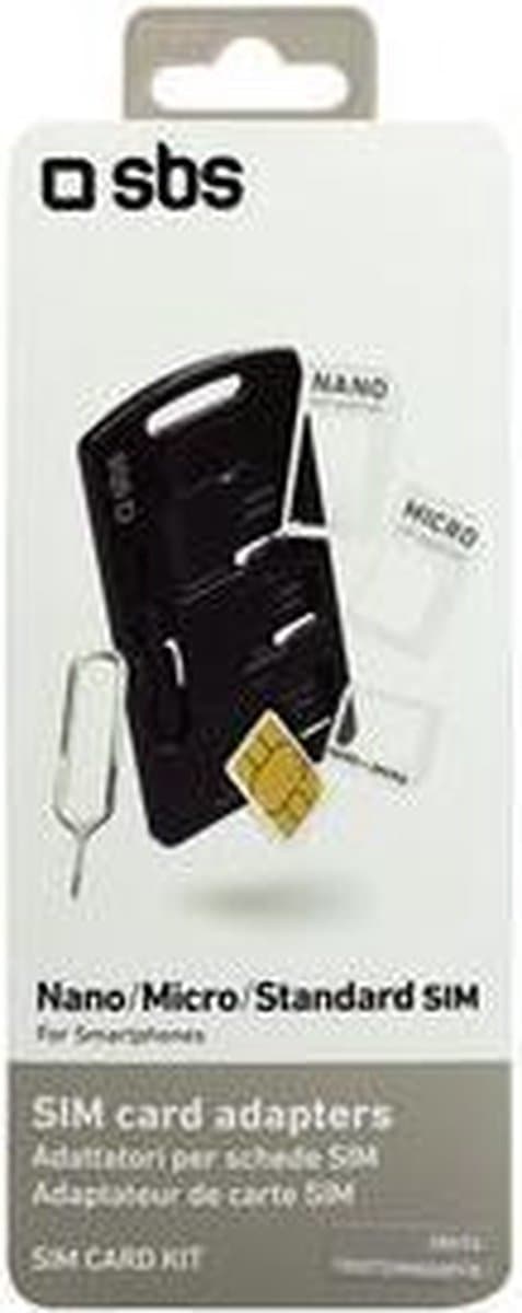 SBS TEKITSIMADAPTK SIM-/hukommelseskortadapter SIM-kortadapter
