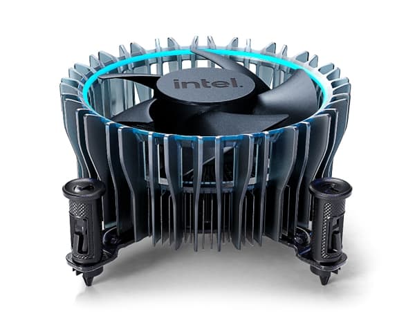Fläkt CPU-sockel LGA 1700, Intel Boxed <=65 Watt (M23901-001) Svart, Blå