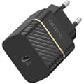Miniatyrbillede 1 af 8: OtterBox vægoplader - Strømforsyning - 20 watt (24 pin USB-C) - Sort - Europa (ikke til Storbritannien, Irland, Malta, Cypern)