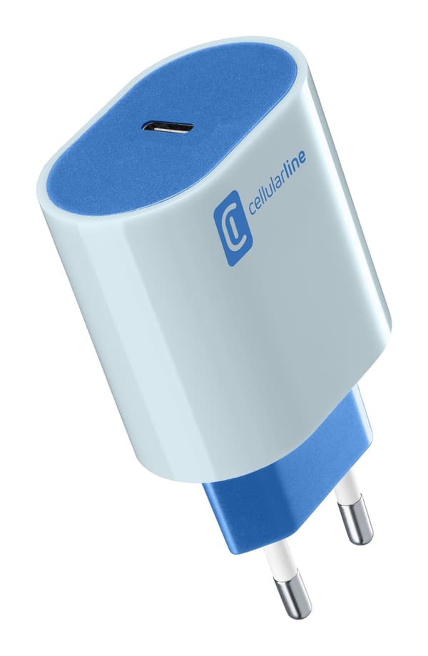 Cellularline #StyleColor Blue Indoor (ACHUSBCSMARTPD20WB) Blå