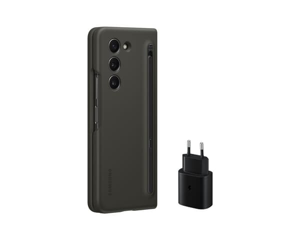 Samsung EF-OF94K - Mobiltelefon tilbehørssæt - Slim S Pen etui, TA800 uden kabel - Grafit - til Galaxy Z Fold5