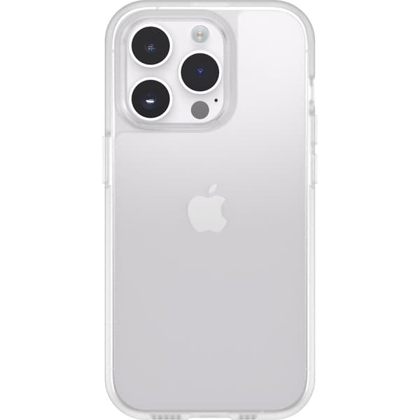 OtterBox React Series - Bakskal till mobiltelefon - antimikrobiellt - polykarbonat, syntetiska fibrer - klar - för Apple iPhone 14 Pro Max
