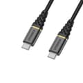 Miniatyrbild 1 av 4: OtterBox Premium - USB-kabel - 24-polig USB-C (M) till 24-stift USB-C (M) - USB 2.0 - 3 A - 1 m - stöder strömförsörjning - Glamour Black