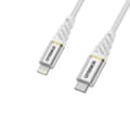 Pikkukuva 1 / 5: OtterBox Premium - Lightning-kaapeli - Lightning-uros 24-nastaiseen USB-C-uros - 1 m - Cloud Sky White - USB-virtalähde (60W) - Apple iPadille/iPhonel