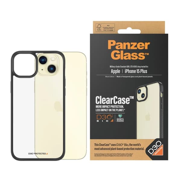 PanzerGlass ClearCase med D3O iPhone 15 Plus (1178)