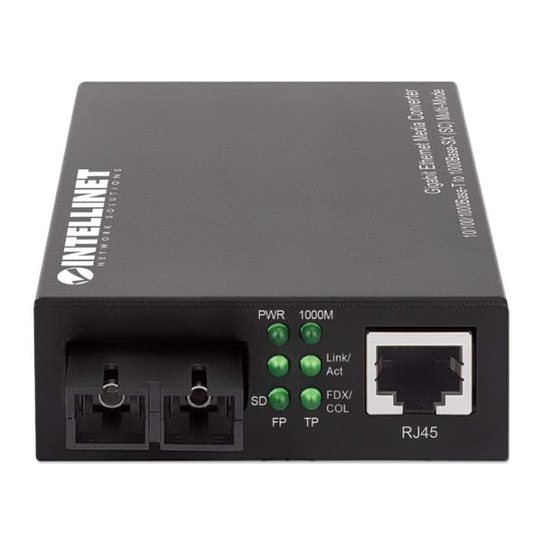 Intellinet - Mediamuunnin - GigE - 10Base-T, 1000Base-SX, 100Base-TX, 1000Base-T - RJ-45 / SC-monimuoto - 850 nm (508544)