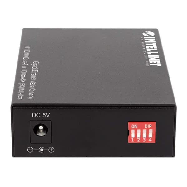 Intellinet - Mediamuunnin - GigE - 10Base-T, 1000Base-SX, 100Base-TX, 1000Base-T - RJ-45 / SC-monimuoto - 850 nm (508544)