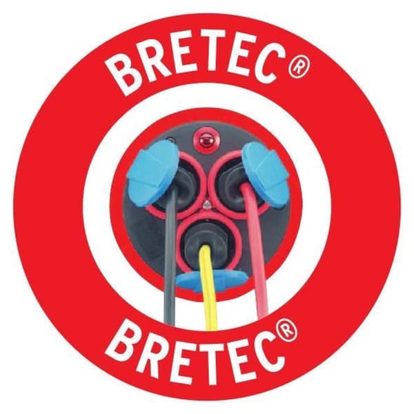Brennerstuhl Garant Bretec IP44 Kabeltromle til erhvervs- og byggepladser, 40 m (lavet af specialplast, til brug på byggepladser og kontinuerlig udend