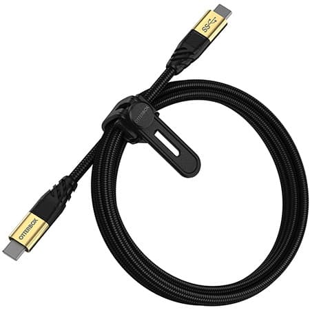 OtterBox - USB-kabel - 24-stifts USB-C (M) till 24-stifts USB-C (M) - USB 3.2 - 5 A - 1,8 m - USB-strömförsörjning (5A, 100 W)