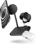 Pikkukuva 1 / 11: Zenin 4-in-1 langaton laturi. Lataa samanaikaisesti MagSafe-yhteensopivan iPhonen + Apple Watchin + AirPods + sisäänrakennetun 18 W USB-C-portin Qi- j