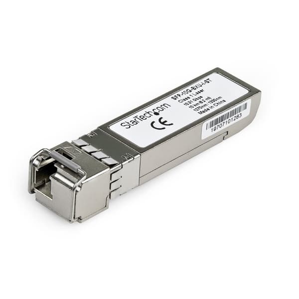 StarTech.com SFP-10G-BXU-I-ST lähetin-vastaanotinmoduuli (Cisco SFP-10G-BXU-I yhteensopiva SFP+-moduuli, 10 Gbit/s, 10 km, yksitila, Mini-GBIC) - SFP+