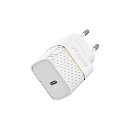 OtterBox vægoplader - strømforsyning - 30 watt - 3 A - PD 3.0 (24 pin USB-C) - Cloud Dust White