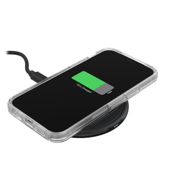 OtterBox Symmetry Series - Bagcover til mobiltelefon - polycarbonat, syntetiske fibre - klar - til Apple iPhone 12, 12 Pro