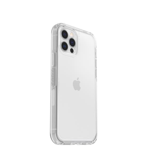 OtterBox Symmetry Series - Bagcover til mobiltelefon - polycarbonat, syntetiske fibre - klar - til Apple iPhone 12, 12 Pro