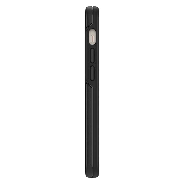 OtterBox Symmetry Series - Bagcover til mobiltelefon - Polycarbonat, Syntetiske fibre - Sort - til Apple iPhone 12, 12 Pro