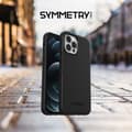 Miniatyrbillede 10 af 11: OtterBox Symmetry Series - Bagcover til mobiltelefon - Polycarbonat, Syntetiske fibre - Sort - til Apple iPhone 12, 12 Pro