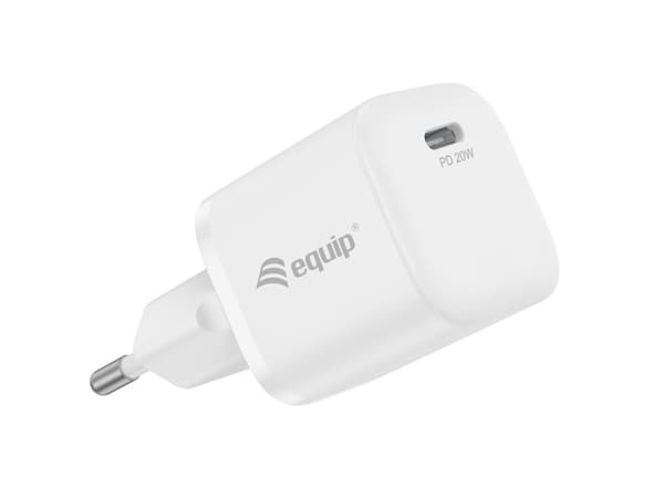 Udstyr oplader 1 port 20W, 1xUSB-C PD 25stk/pak hvid (245530) Hvid