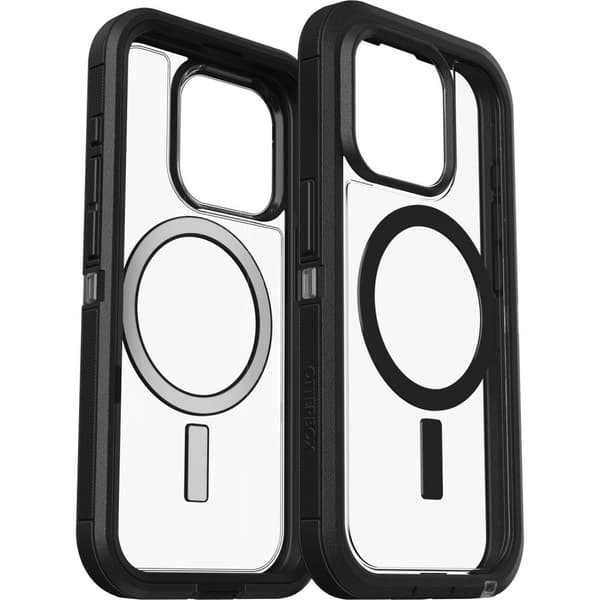 OtterBox Defender Series XT til iPhone 15 Pro – mørk side (klar/sort) (77-93267)