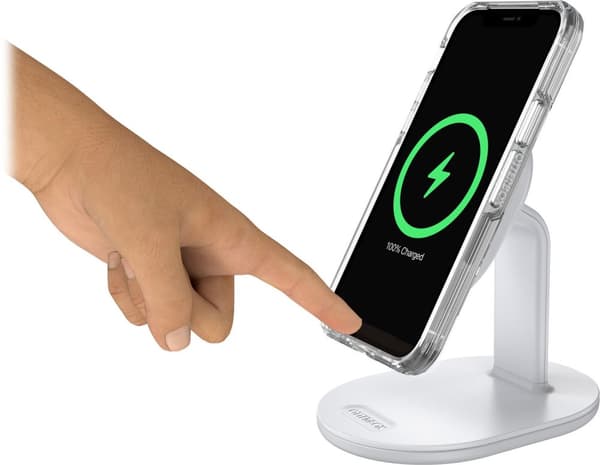 OtterBox - Trådløs oplader - til MagSafe - 7,5 Watt - PD 2.0, PD 3.0 - Lucid Dreamer (Hvid) - til Apple AirPods med MagSafe opladningsetui, AirPods Pr