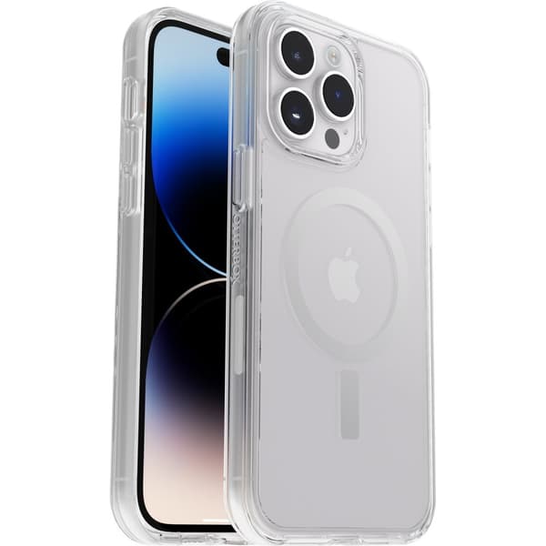 OtterBox - Mobiltelefon bagcover - til MagSafe - polycarbonat, syntetiske fibre - klar - til Apple iPhone 14 Pro