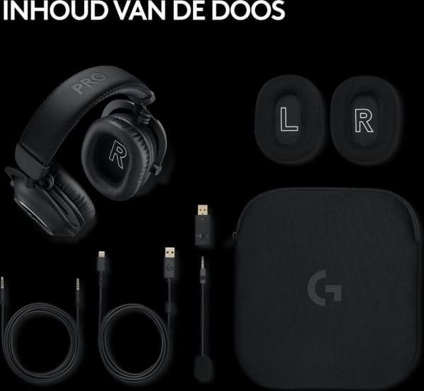 Logitech G PRO X 2 Lightspeed - Langattomat pelikuulokkeet - musta