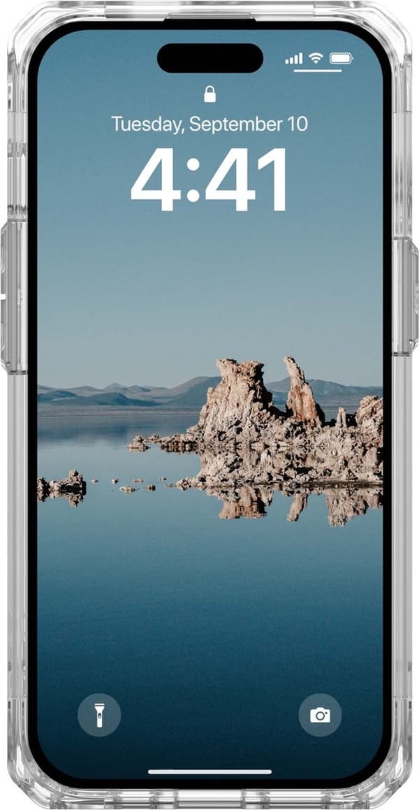 UAG - Plyo Mag iPhone 15 -kotelo - läpinäkyvä/valkoinen