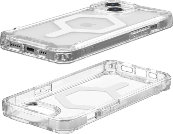 UAG - Plyo Mag iPhone 15 -kotelo - läpinäkyvä/valkoinen