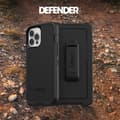Pikkukuva 6 / 10: OtterBox Defender Series - ProPack Packaging - takakuori matkapuhelimelle - kestävä - polykarbonaatti, synteettiset kuidut - musta - Apple iPhone 12,