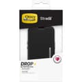 Miniatyrbillede 8 af 10: OtterBox Strada Series - flip taske til mobiltelefon - ægte læder, polycarbonat - midnight black - til Apple iPhone 13