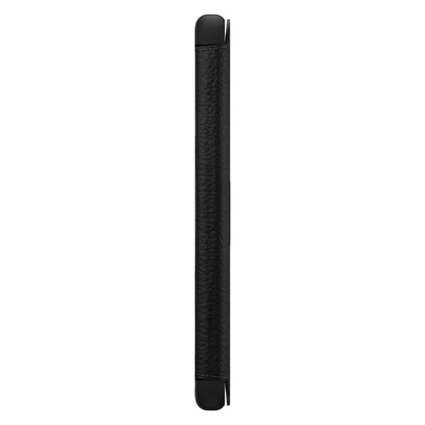 OtterBox Strada Series - flip cover til mobiltelefon - læder, polycarbonat - midnight black - til Samsung Galaxy S21+ 5G