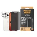 Miniatyrbillede 3 af 7: PanzerGlass™ Privacy 3-i-1 sæt iPhone 15 Pro - Apple - Apple - iPhone 15 Pro - Tør applikation - Stødsikker - Gennemsigtig - 1 stk (B1173+P2810)