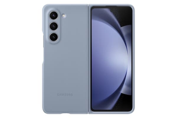 Samsung EF-VF946 - Suojaava läppäkotelo matkapuhelimelle - Eco-nahka - Ice Blue - Galaxy Z Fold5 (EF-VF946PLEGWW)