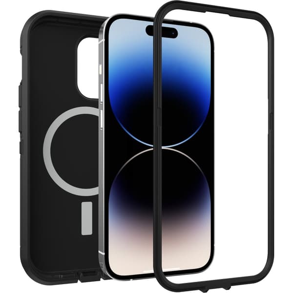 OtterBox Defender Series XT - Mobiltelefonbagcover - modstandsdygtig - med MagSafe - kompatibel med MagSafe - polycarbonat, syntetiske fibre - sort -