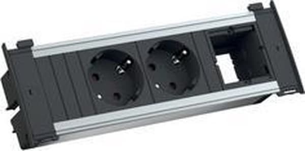 BACHMANN fatning KAPSA S, 2-vejs, 2 m Sort