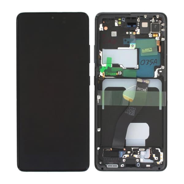 Samsung Galaxy S21 Ultra 5G Skärm med LCD Display Original - Svart