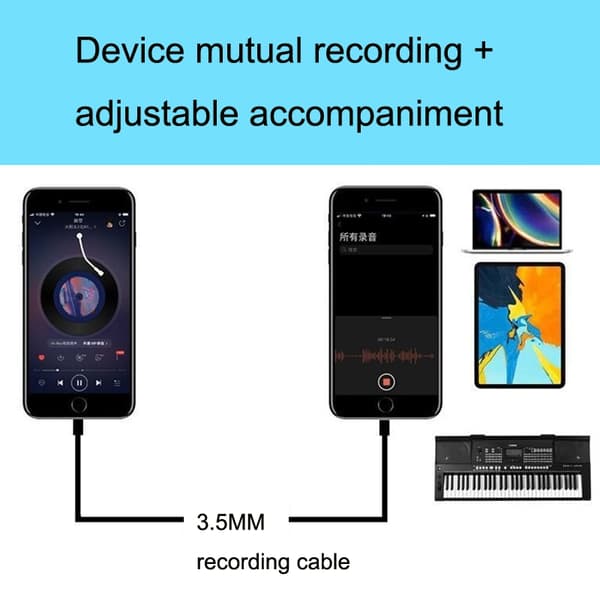 Opptakskabel 3,5 mm for Smartphone