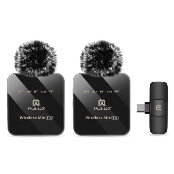 Puluz Langattomat mikrofonit vastaanottimella laitteille, joissa on USB-C