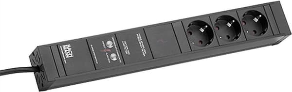 Bachmann CONNECT LINE - Strømfordelingsenhed - Udgangstilslutninger: 3 - 2 m - Sort