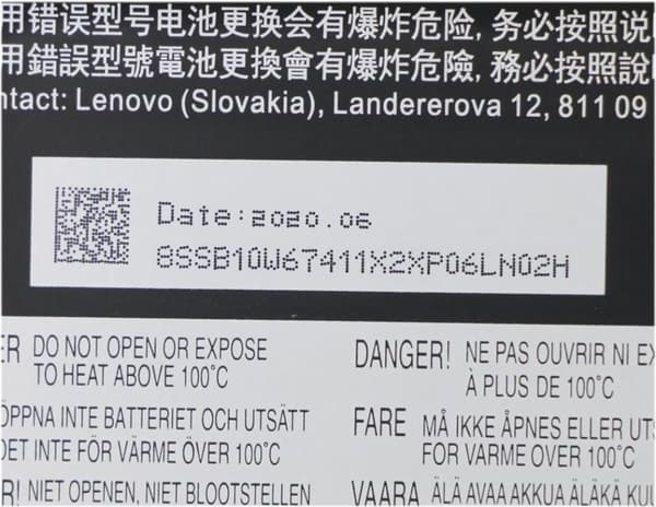 Lenovo Simplo L19M3PF1 - Laptop batteri - lithium-ion - 3 celler - 4000 mAh - 45 Wh - FRU - til ThinkBook 14-IIL 20SL, 14-IML 20RV, 15-IIL 20SM, 15-IM