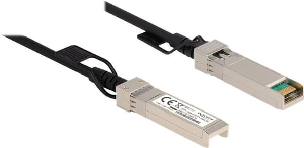Delock - 10GBase-CU direkte forbindelseskabel - SFP+ (M) til SFP+ (M) - 10,0m - 5,8 mm - twinaksialt - passivt - sort (84219)