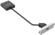 VISION TechConnect 3 - Modulært frontpladesæt med snap-ins og kabler - USB Type C - hvid