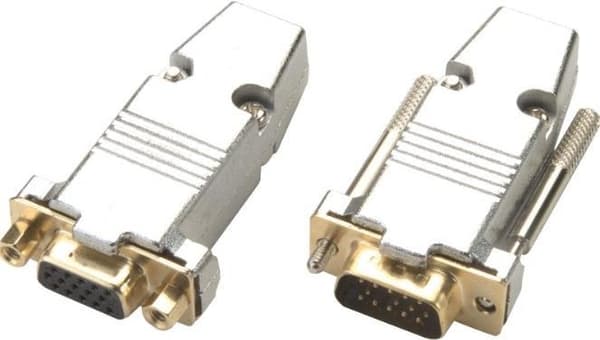 Kindermann 7489000200 ledningsstik VGA sølv (7489000200)