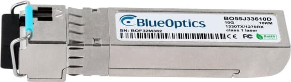 Allied Telesis AT-SP10BD10/I-13-kompatibel BlueOptics© SFP+ Bidi-sändtagare för enkelläge 10 Gigabit höghastighetsdataöverföringar i fiberoptiska nätv