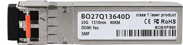 Yhteensopiva Infinera SFP28-25G-ER BlueOptics© SFP28 lähetin-vastaanotin, LC-Duplex, 25GBASE-ER, Singlemode Fiber, 1310nm, 40KM, DDM, 0°C/+70°C (SFP28