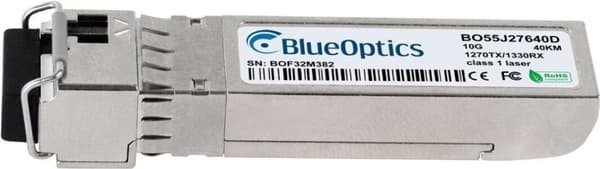 Kompatibel Calix SFP-10G-BXU BlueOptics© BO55J27640D SFP+ Bidi Transceiver, LC-Simplex, 10GBASE-BX-U, Singlemode Fiber, TX1270nm/RX1330nm, 40KM, DDM,