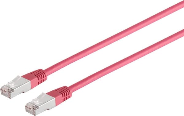 S/CONN maksimale tilslutningsmuligheder netværkskabel patch-kabel, kat. 5e, SF/UTP, magenta, 15,0 m (75225-M)