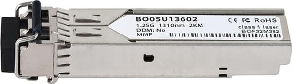 BlueOptics SFP-1G-MMF-2KM-CP-BO nätverkstransceivermodul fiberoptik 1250 Mbit/s (SFP-1G-MMF-2KM-CP-BO)